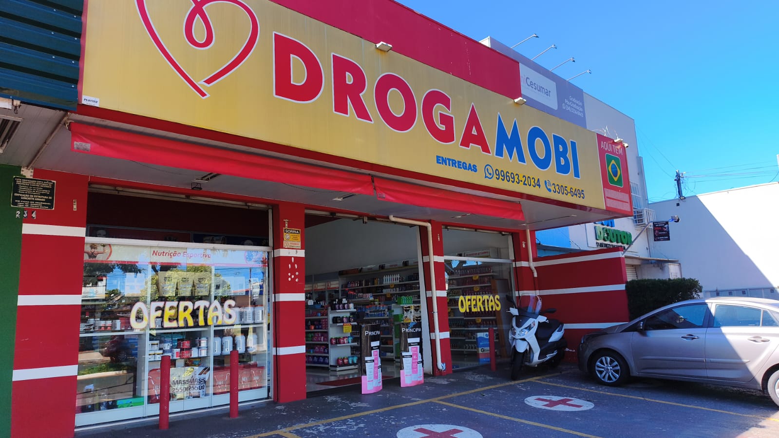 Fachada da DrogaMobi em Uberlândia